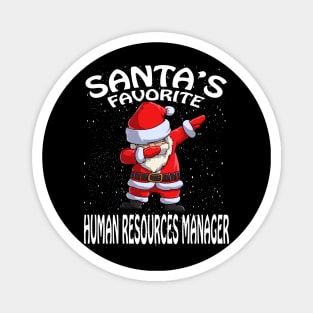 Santas Favorite Human Resources Manager Christmas Magnet